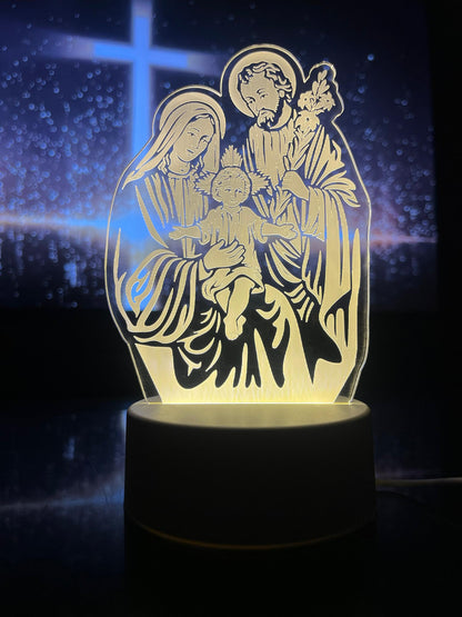 Veilleuse Catholique acrylique