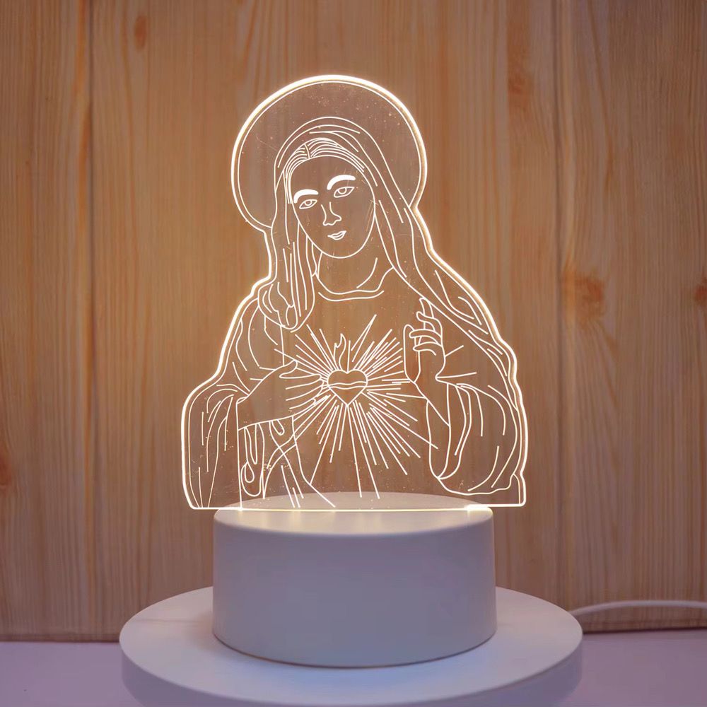 Veilleuse Catholique acrylique