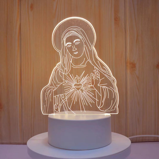 Veilleuse Catholique acrylique